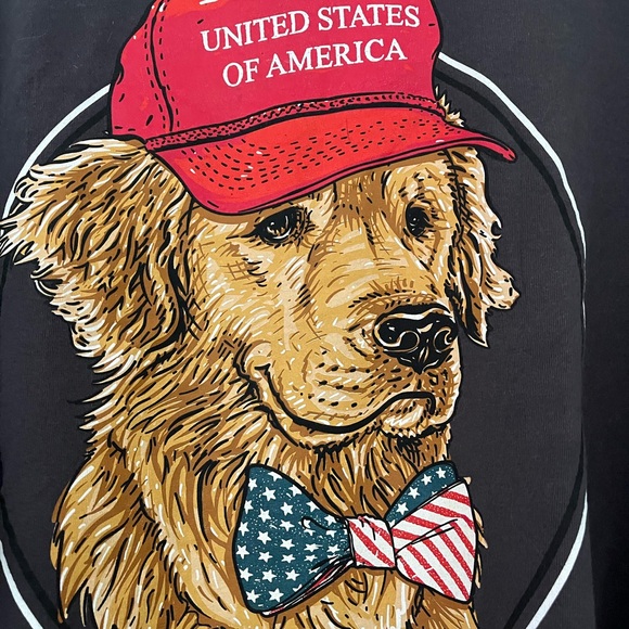 Simply Southern Patriotic Dog Red Hat United States of America Shirt Top Sz XXL - Picture 3 of 10
